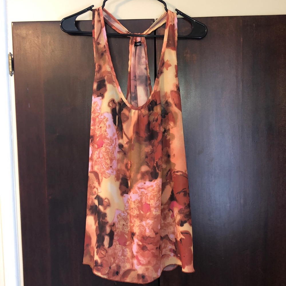 Maurices+ Racerback Chiffon Tank Size 1X